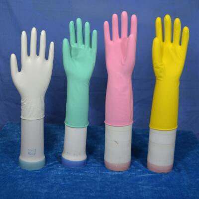 cleaning household rubber gloves